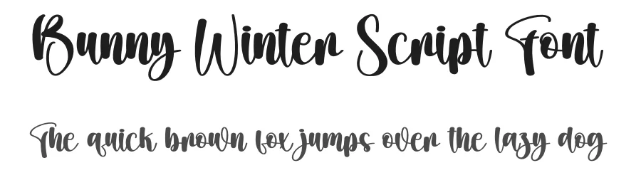Bunny Winter Script Font by creativeletter — Script Handwritten Font
