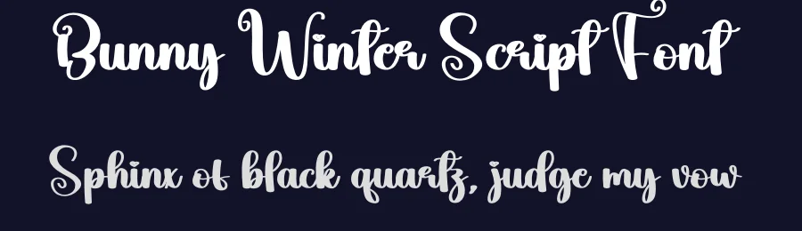 Bunny Winter Script Font by andikastudio — Script Handwritten Font — thumbnail 2