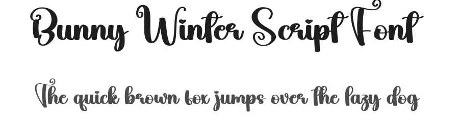 Bunny Winter Script Font by andikastudio — Script Handwritten Font
