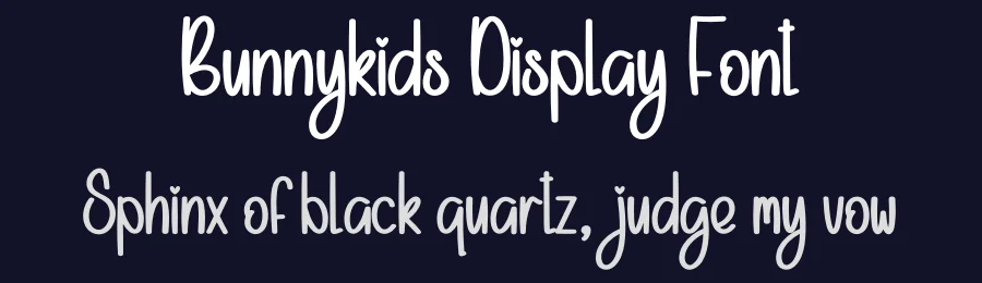 Bunnykids Display Font by creativeletter — Script Handwritten Font — thumbnail 2
