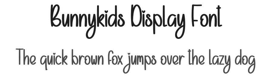 Bunnykids Display Font by creativeletter — Script Handwritten Font