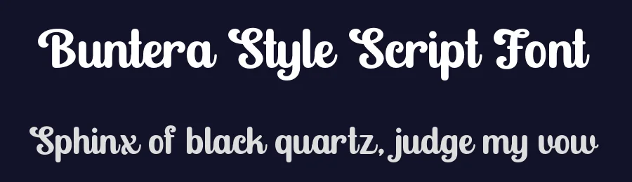 Buntera Style Script Font by Lettersweet — Display Font — thumbnail 2