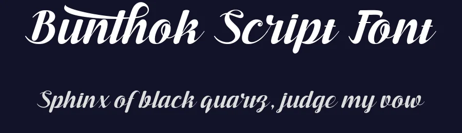 Bunthok Script Font by Typeface — Script Handwritten Font — thumbnail 2