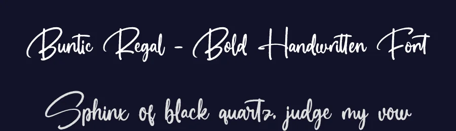 Buntic Regal – Bold Handwritten Font by letterenastudios — Script Handwritten Font — thumbnail 2