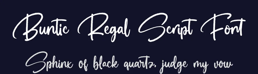 Buntic Regal Script Font by Letterena Studios Script — Script Handwritten Font — thumbnail 2