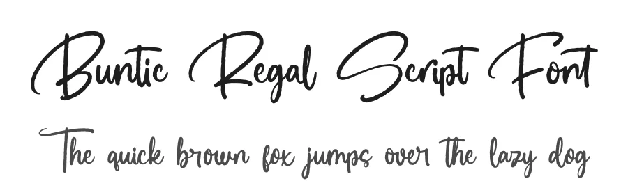 Buntic Regal Script Font by Letterena Studios Script — Script Handwritten Font