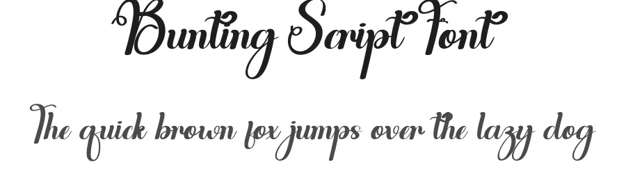 Bunting Script Font by andikastudio — Script Handwritten Font