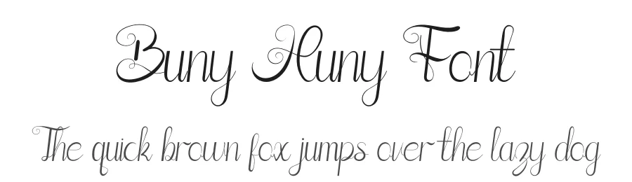 Buny Huny Font by rizalstudio — Script Handwritten Font