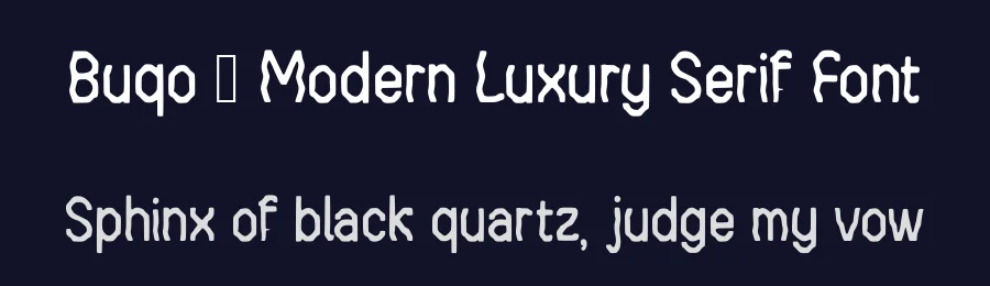 Buqo — Modern Luxury Serif Font by AstutiStudio — Display Font — thumbnail 2
