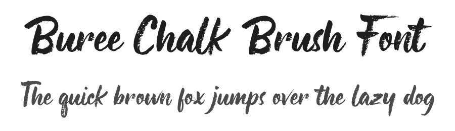 Buree Chalk Brush Font by nurfdesigns — Script Handwritten Font