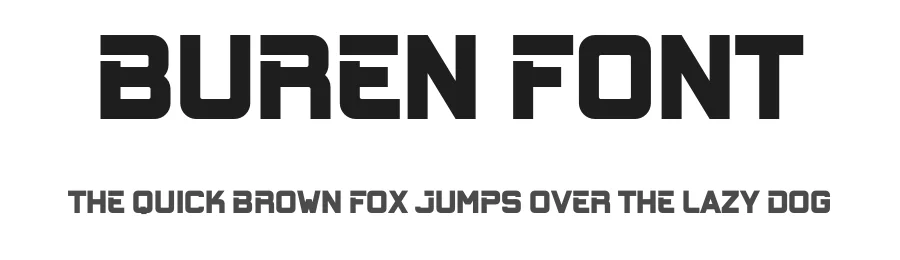 Buren Font by Aqeel Art — Sans Serif Font