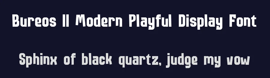 Bureos || Modern Playful Display Font by ErmediaStudio — Display Font — thumbnail 2