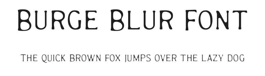 Burge Blur Font by craftsupplyco — Display Font