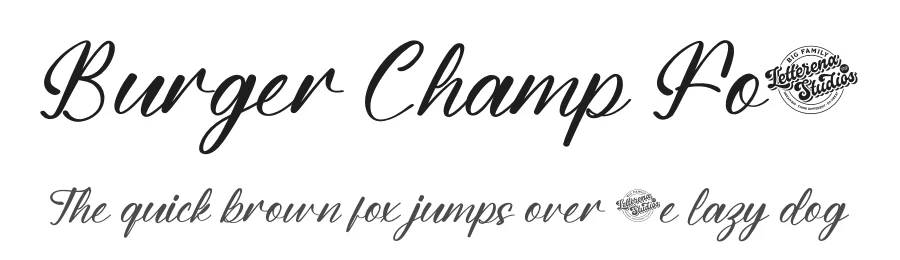 Burger Champ Font by letterenastudios — Script Handwritten Font