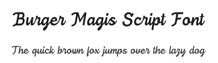 Burger Magis Script Font by timelesstype.co — Display Font