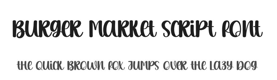 Burger Market Script Font by creativeletter — Script Handwritten Font