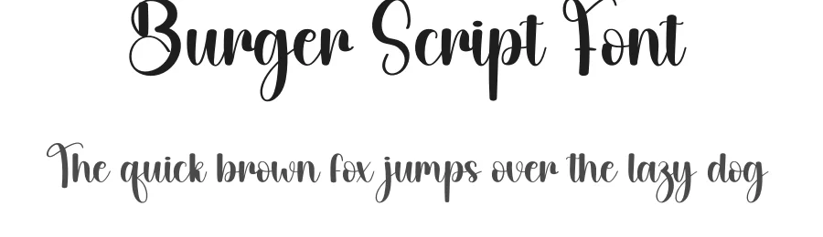 Burger Script Font by creativeletter — Script Handwritten Font