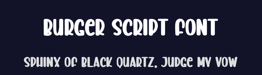 Burger Script Font by creativeletter — Display Font — thumbnail 2
