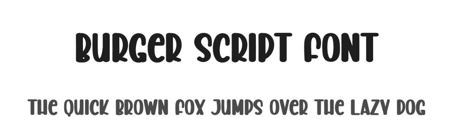 Burger Script Font by creativeletter — Display Font