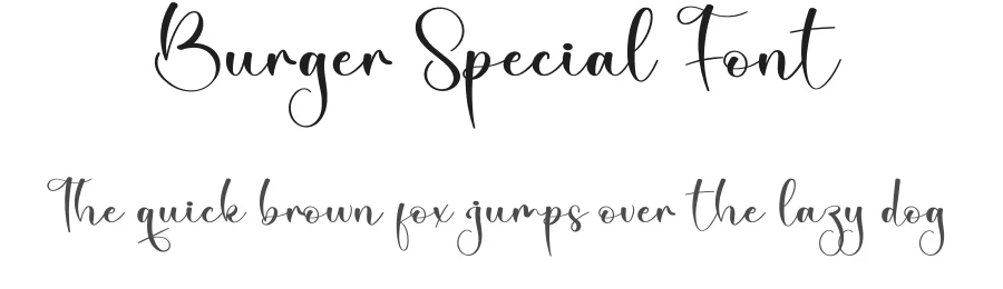 Burger Special Font by creativeletter — Script Handwritten Font