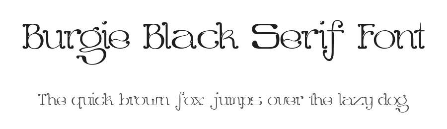 Burgie Black Serif Font by alit design — Serif Font