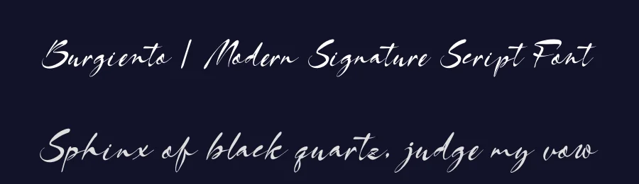 Burgiento | Modern Signature Script Font by Gracetypestudio — Script Handwritten Font — thumbnail 2