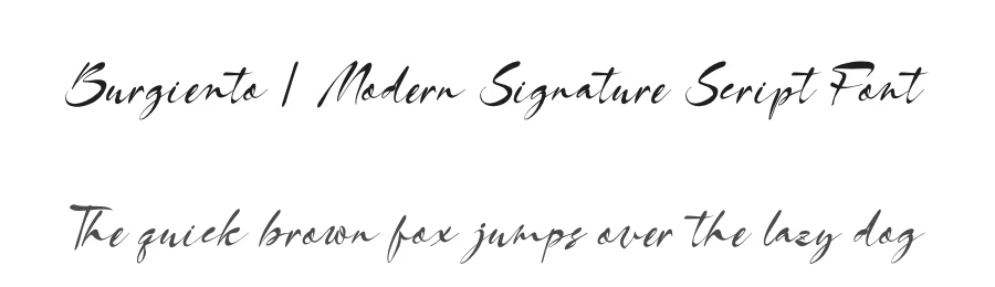 Burgiento | Modern Signature Script Font by Gracetypestudio — Script Handwritten Font