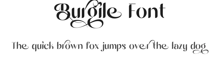 Burgile Font by mixjpg — Decorative Font