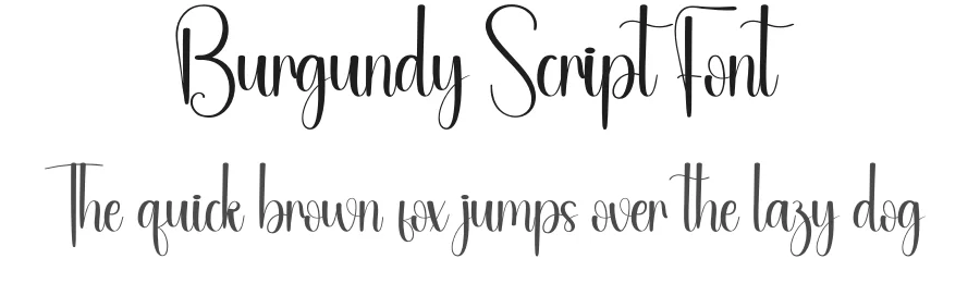 Burgundy Script Font by andikastudio — Script Handwritten Font