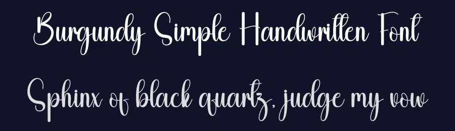 Burgundy Simple Handwritten Font by andikastudio — Script Handwritten Font — thumbnail 2