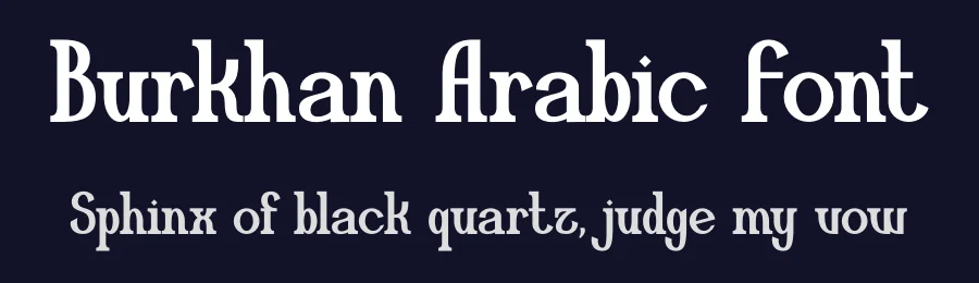 Burkhan Arabic Font by MaikoHatta — Display Font — thumbnail 2