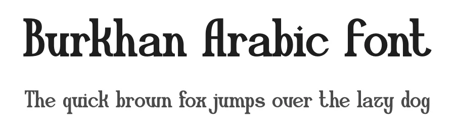 Burkhan Arabic Font by MaikoHatta — Display Font