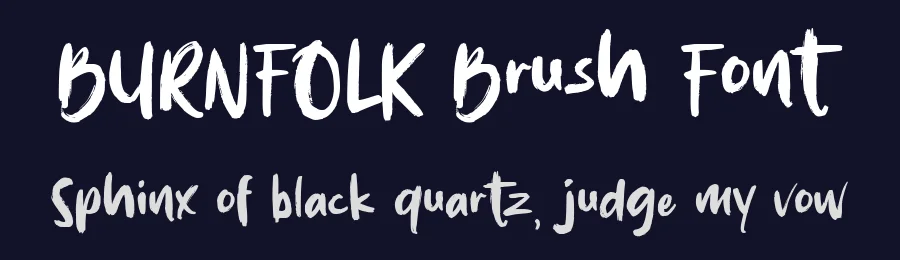 BURNFOLK Brush Font by Allouse.Studio — Display Font — thumbnail 2
