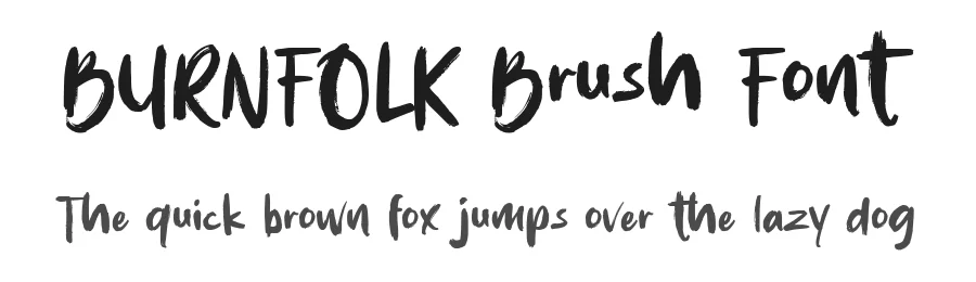 BURNFOLK Brush Font by Allouse.Studio — Display Font