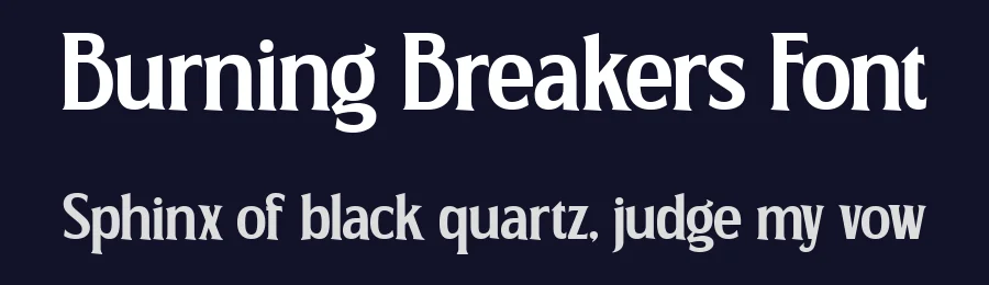 Burning Breakers Font by burntilldead — Serif Font — thumbnail 2