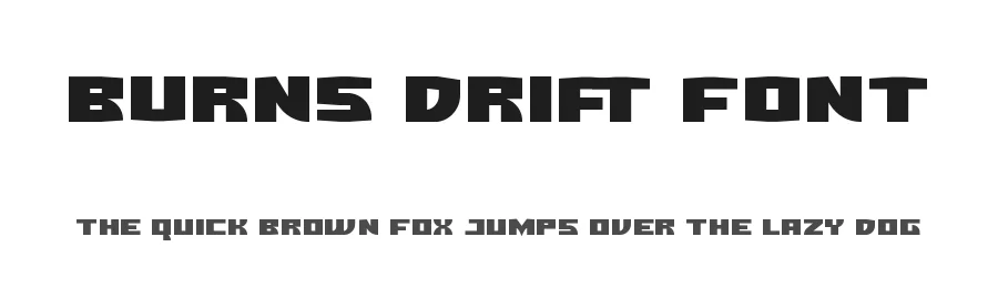 Burns Drift Font by CalligraphyFonts.net — Display Font