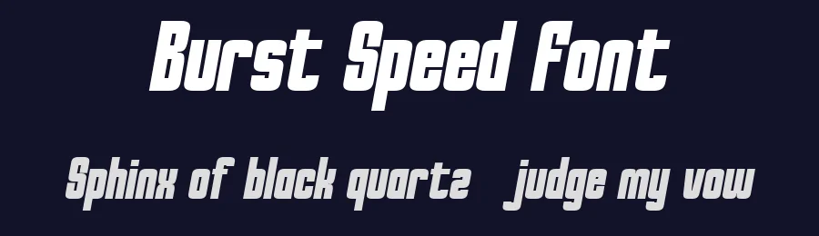 Burst Speed Font by Flawless And Co — Sans Serif Font — thumbnail 2