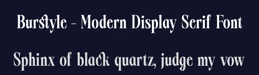 Burstyle – Modern Display Serif Font by timelesstype.co — Display Font — thumbnail 2