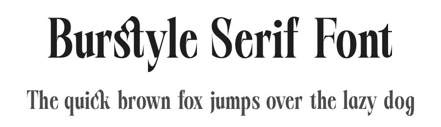 Burstyle Serif Font by timelesstype.co — Display Font
