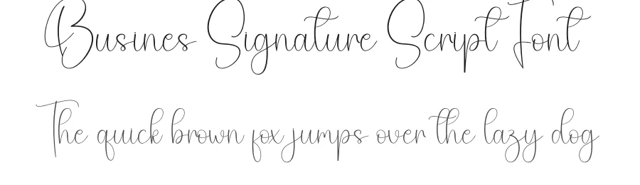 Busines Signature Script Font by creativeletter — Script Handwritten Font