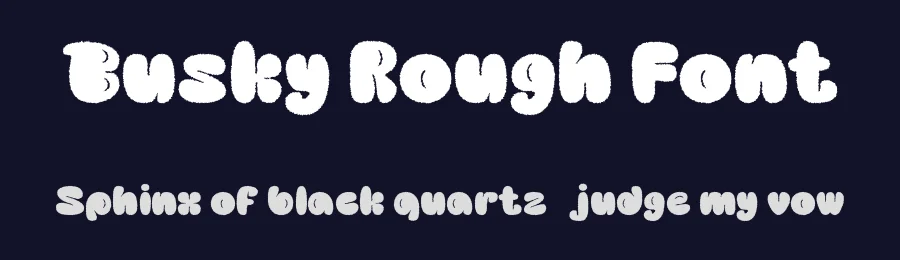 Busky Rough Font by craftsupplyco — Display Font — thumbnail 2