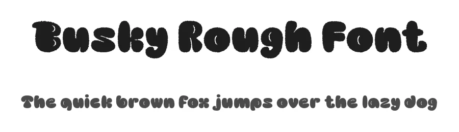 Busky Rough Font by craftsupplyco — Display Font