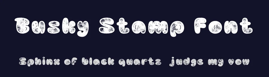 Busky Stamp Font by craftsupplyco — Display Font — thumbnail 2