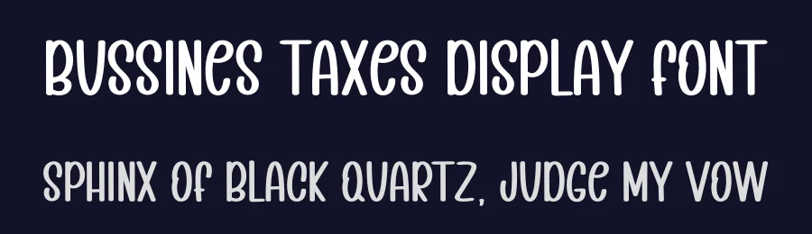 Bussines Taxes Display Font by inermediaSTUDIO — Display Font — thumbnail 2