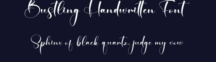 Bustling Handwritten Font by creativeletter — Script Handwritten Font — thumbnail 2
