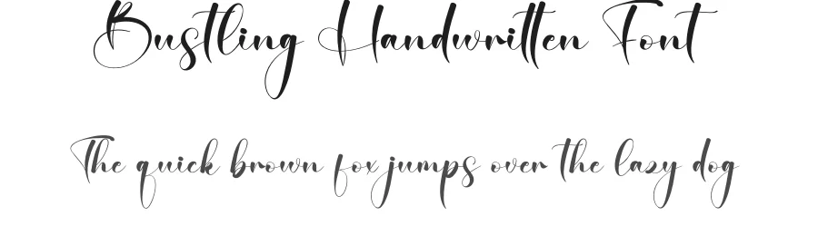 Bustling Handwritten Font by creativeletter — Script Handwritten Font