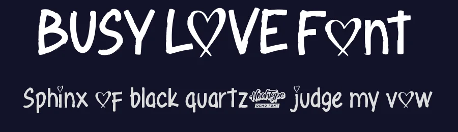 Busy Love Font by noahtype — Decorative Font — thumbnail 2