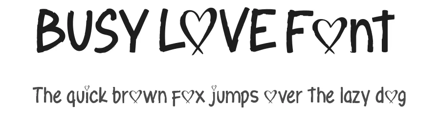 Busy Love Font by noahtype — Decorative Font
