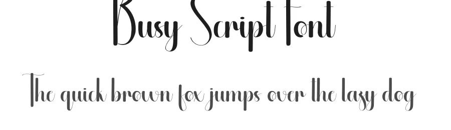 Busy Script Font by andikastudio — Script Handwritten Font