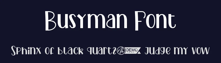 Busyman Font by nihstudio — Sans Serif Font — thumbnail 2
